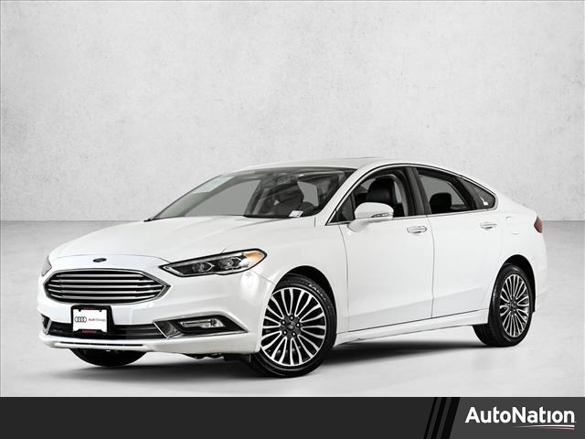 Oxford White 2018 Ford Fusion Titanium AWD Sedan All-Wheel Drive 6-Speed Automatic