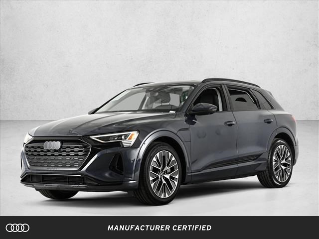 Plasma Blue Metallic 2024 Audi Q8 e-tron quattro Premium Plus AWD SUV / Crossover All-Wheel Drive 1-Speed Automatic