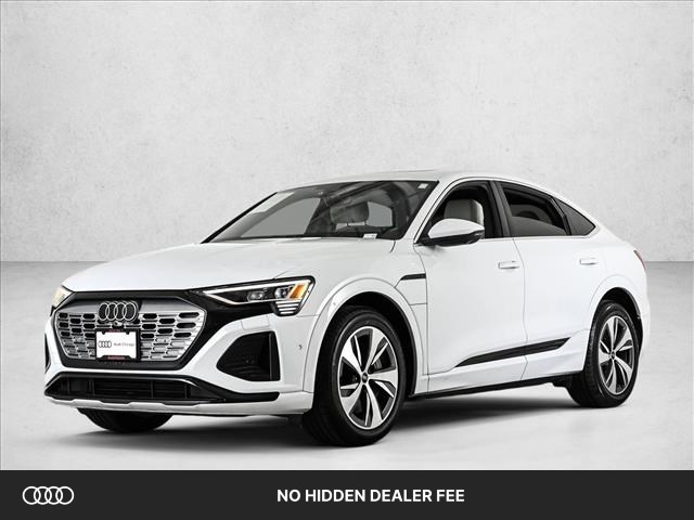 Glacier White Metallic 2024 Audi Q8 e-tron Sportback Sedan All-Wheel Drive 1-Speed Automatic