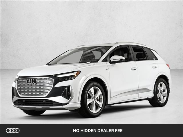 Glacier White Metallic 2024 Audi Q4 e-tron SUV / Crossover All-Wheel Drive 1-Speed Automatic