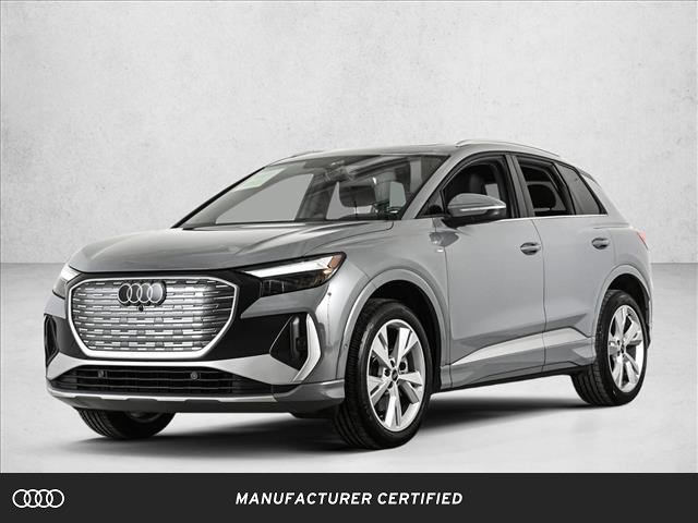 Pebble Gray 2023 Audi Q4 e-tron quattro Premium Plus 50 SUV / Crossover All-Wheel Drive 1-Speed Automatic