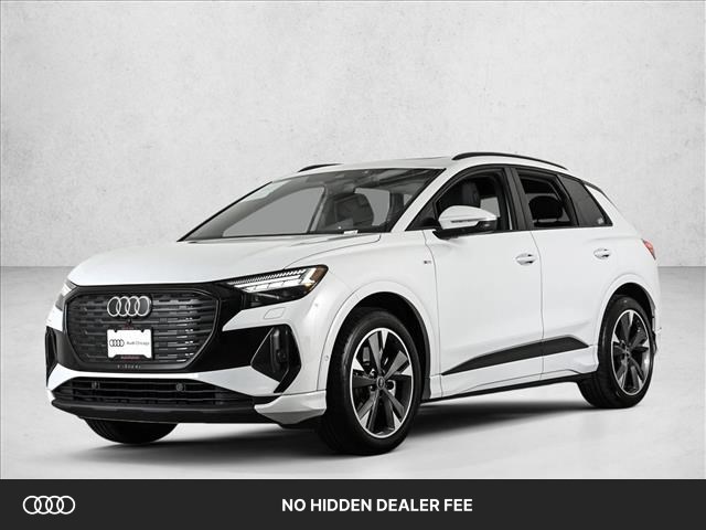 Glacier White Metallic 2024 Audi Q4 e-tron SUV / Crossover All-Wheel Drive 1-Speed Automatic