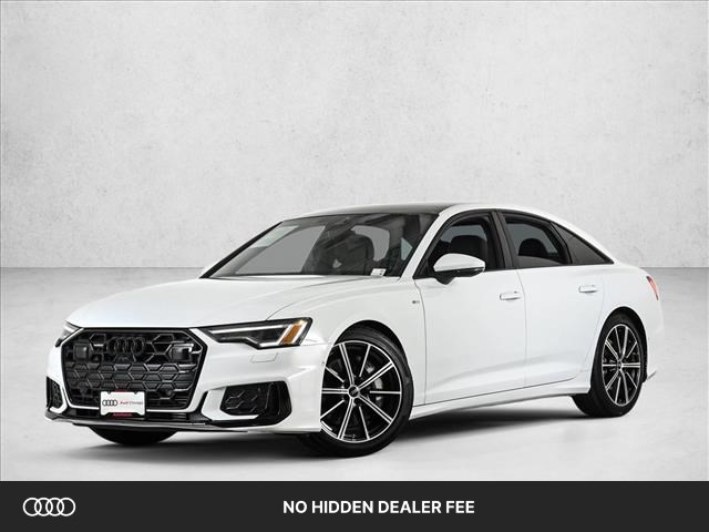 Glacier White Metallic 2025 Audi A6 Sedan All-Wheel Drive Automatic