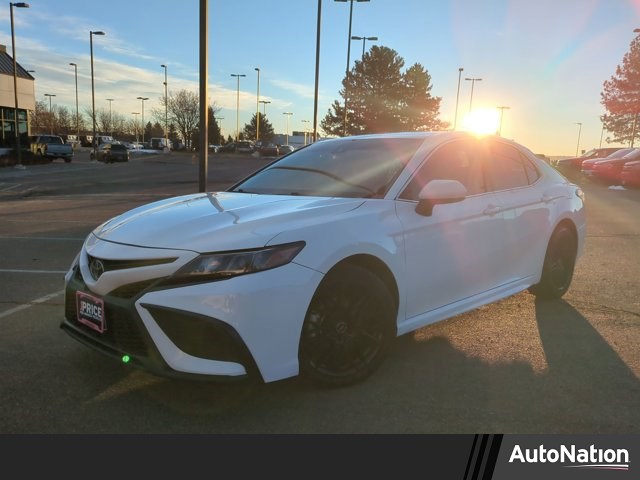 Super White 2021 Toyota Camry SE FWD Sedan Front-Wheel Drive Automatic