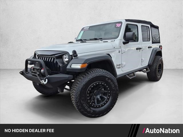 Bright White Clearcoat 2018 Jeep Wrangler SUV / Crossover Four-Wheel Drive 6-Speed Manual
