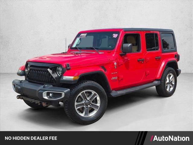 Firecracker Red Clearcoat 2018 Jeep Wrangler SUV / Crossover Four-Wheel Drive 8-Speed Automatic