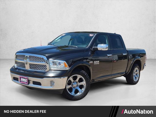 Brilliant Black Crystal Pearlcoat 2017 RAM 1500 Pickup Truck Four-Wheel Drive 8-Speed Automatic