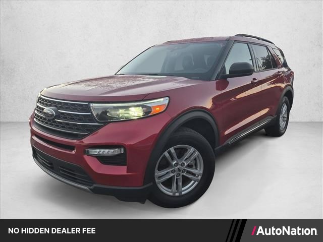 Rapid Red Metallic Tinted Clearcoat 2024 Ford Explorer SUV / Crossover All-Wheel Drive Automatic