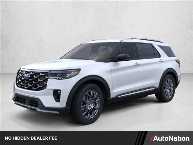 Star White Metallic Tri-Coat 2026 Ford Explorer Platinum AWD SUV / Crossover All-Wheel Drive Automatic