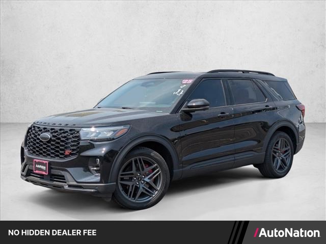 Agate Black Metallic 2025 Ford Explorer SUV / Crossover All-Wheel Drive Automatic