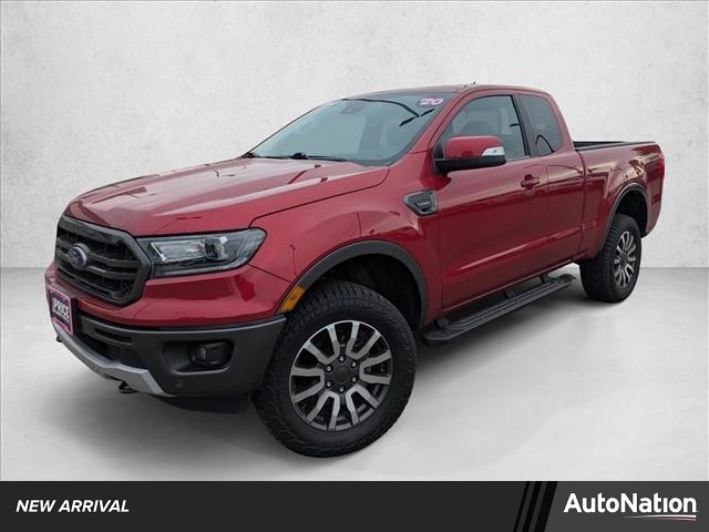 Rapid Red Metallic Tinted Clearcoat 2020 Ford Ranger Lariat SuperCab 4WD Pickup Truck Four-Wheel Drive Automatic