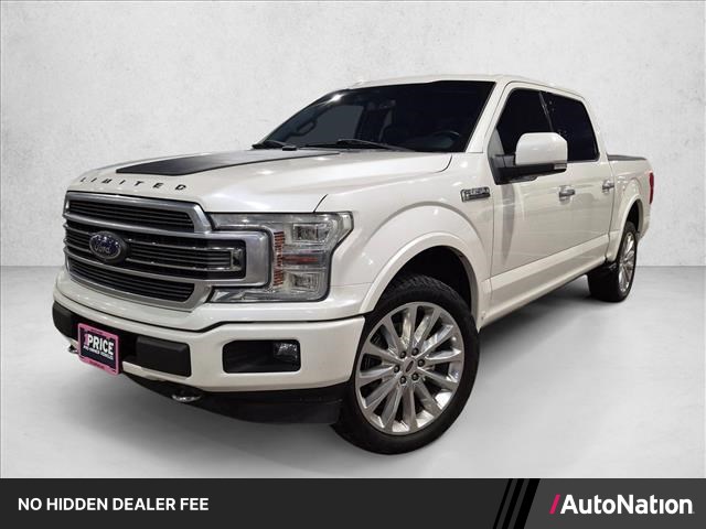 White Platinum Metallic Tri-Coat 2018 Ford F-150 Pickup Truck Four-Wheel Drive Automatic