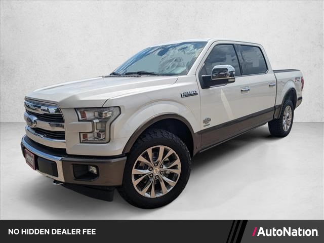 White Platinum Metallic Tri-Coat 2017 Ford F-150 Pickup Truck Four-Wheel Drive Automatic