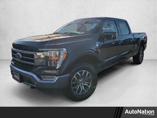 Smoked Quartz Metallic Tinted Clearcoat 2021 Ford F-150 Lariat SuperCrew 4WD Pickup Truck Four-Wheel Drive Automatic