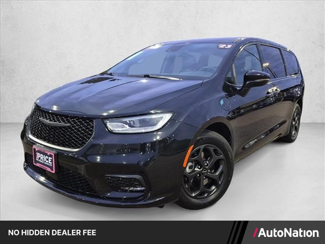 Brilliant Black Crystal Pearlcoat 2023 Chrysler Pacifica Hybrid Minivan Front-Wheel Drive Continuously Variable Transmission