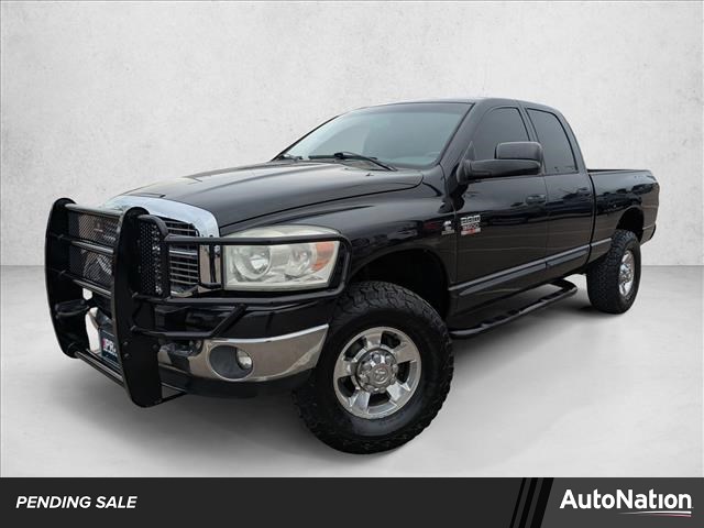Black 2007 Dodge RAM 3500 SLT Quad Cab 4WD Pickup Truck Four-Wheel Drive 4-Speed Automatic