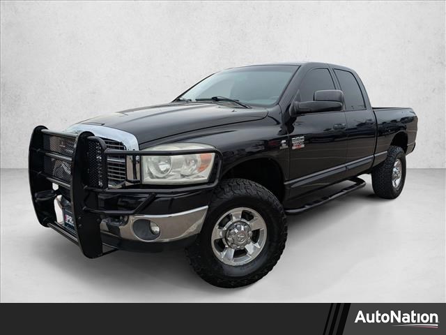 Black 2007 Dodge RAM 3500 SLT Quad Cab 4WD Pickup Truck Four-Wheel Drive 4-Speed Automatic