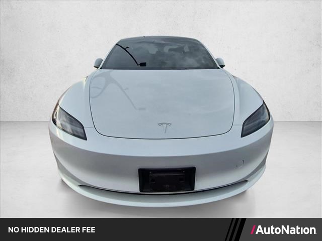 Pearl White Multi-Coat 2025 Tesla Model 3 Sedan All-Wheel Drive Automatic