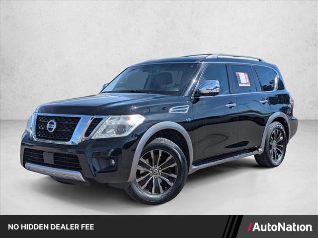 Super Black 2017 Nissan Armada Platinum 4WD SUV / Crossover Four-Wheel Drive Automatic
