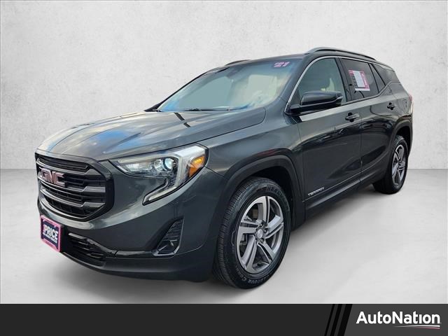 Graphite Gray Metallic 2021 GMC Terrain SLT AWD SUV / Crossover Four-Wheel Drive 9-Speed Automatic