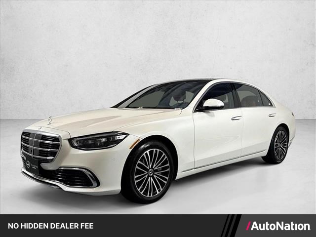 Designo Diamond White 2021 Mercedes-Benz S-Class Sedan All-Wheel Drive Automatic