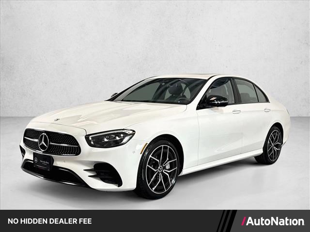White 2022 Mercedes-Benz E-Class Sedan Rear-Wheel Drive Automatic