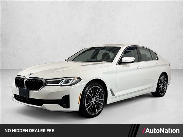 Alpine White 2023 BMW 5 Series Sedan Rear-Wheel Drive Automatic