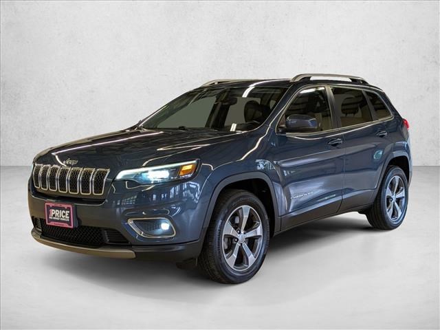 Slate Blue Pearlcoat 2020 Jeep Cherokee SUV / Crossover Four-Wheel Drive 9-Speed Automatic