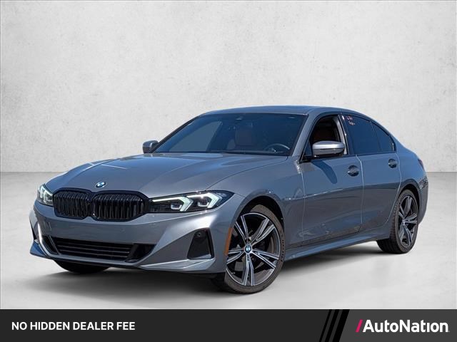 Gray (Skyscraper Grey Metallic) 2024 BMW 3 Series Sedan Rear-Wheel Drive Automatic