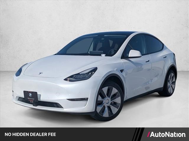 Pearl White Multi-Coat 2022 Tesla Model Y Long Range AWD SUV / Crossover All-Wheel Drive Automatic