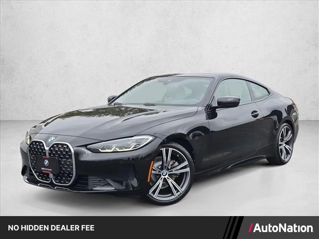 Jet Black 2023 BMW 4 Series Coupe Rear-Wheel Drive Automatic