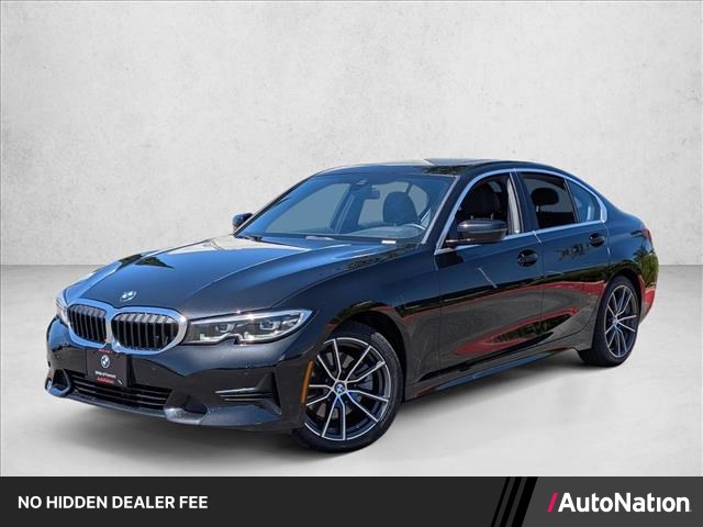 Black Sapphire Metallic 2020 BMW 3 Series Sedan Rear-Wheel Drive Automatic