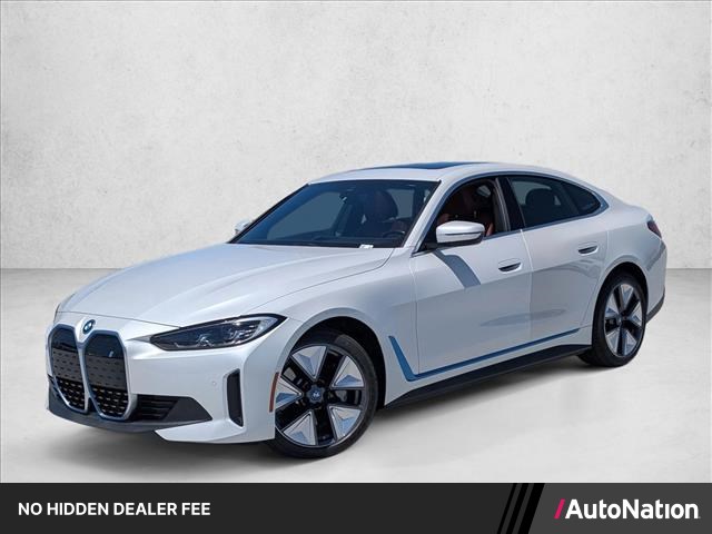 Mineral White Metallic 2023 BMW i4 eDrive40 Gran Coupe RWD Sedan Rear-Wheel Drive Automatic