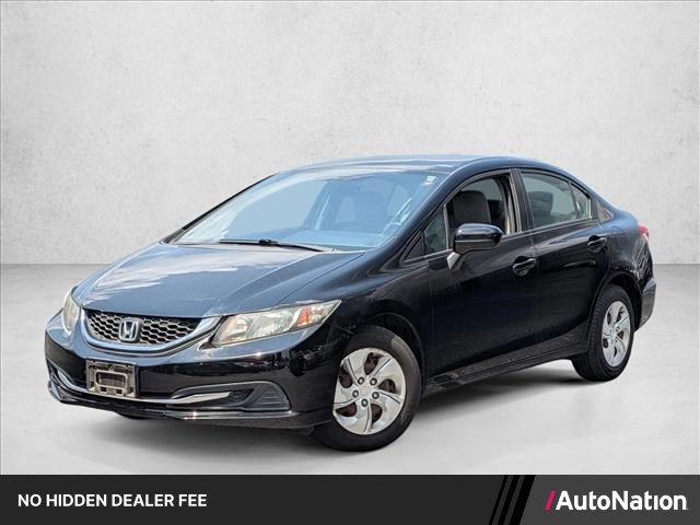 Crystal Black Pear 2014 Honda Civic LX Sedan Front-Wheel Drive Automatic