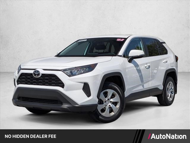 White 2022 Toyota RAV4 LE AWD SUV / Crossover All-Wheel Drive Automatic