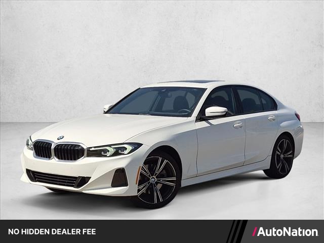 Alpine White 2023 BMW 3 Series Sedan Rear-Wheel Drive Automatic