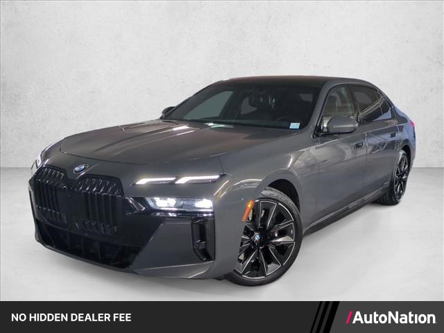 Gray (Dravit Grey Metallic) 2023 BMW 7 Series Sedan Rear-Wheel Drive Automatic