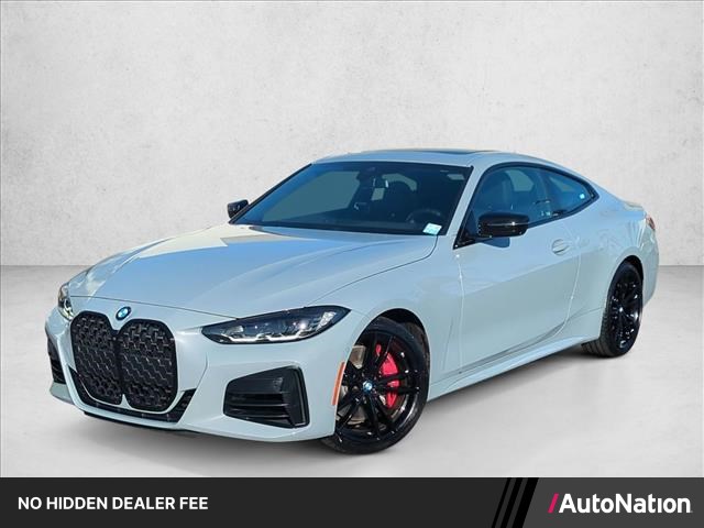 Gray (Brooklyn Grey Metallic) 2024 BMW 4 Series Coupe Rear-Wheel Drive Automatic