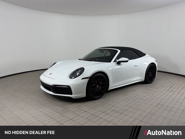White 2024 Porsche 911 Convertible Rear-Wheel Drive Automatic