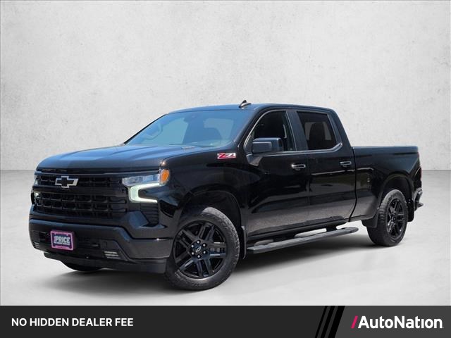 Silver 2024 Chevrolet Silverado 1500 RST Crew Cab 4WD Pickup Truck Four-Wheel Drive Automatic