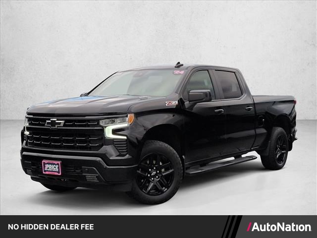 Silver 2024 Chevrolet Silverado 1500 RST Crew Cab 4WD Pickup Truck Four-Wheel Drive Automatic