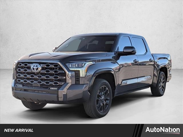 Magnetic Gray Metallic 2022 Toyota Tundra Platinum CrewMax Cab 4WD Pickup Truck Four-Wheel Drive Automatic