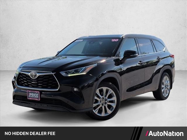 Midnight Black Metallic 2020 Toyota Highlander Limited AWD SUV / Crossover All-Wheel Drive Automatic