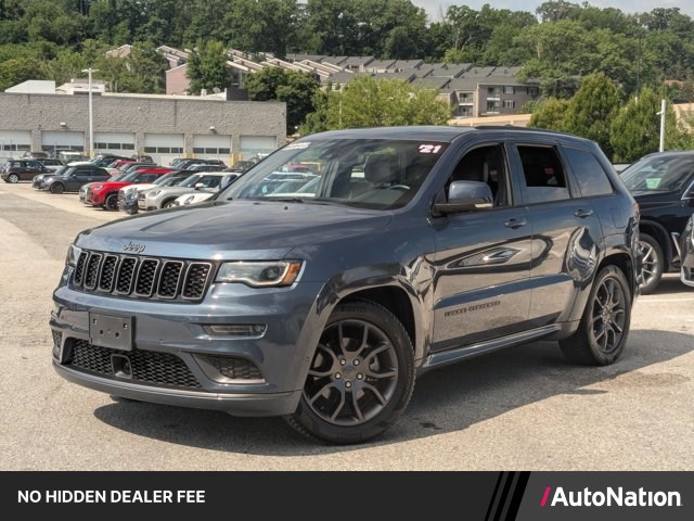 Slate Blue Pearlcoat 2021 Jeep Grand Cherokee SUV / Crossover Four-Wheel Drive 8-Speed Automatic