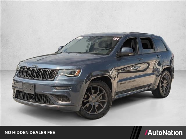 Slate Blue Pearlcoat 2021 Jeep Grand Cherokee SUV / Crossover Four-Wheel Drive 8-Speed Automatic