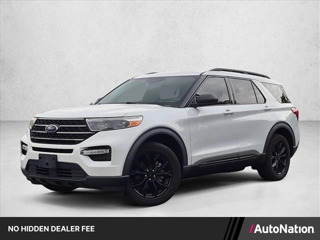Star White Metallic Tri-Coat 2020 Ford Explorer SUV / Crossover All-Wheel Drive Automatic