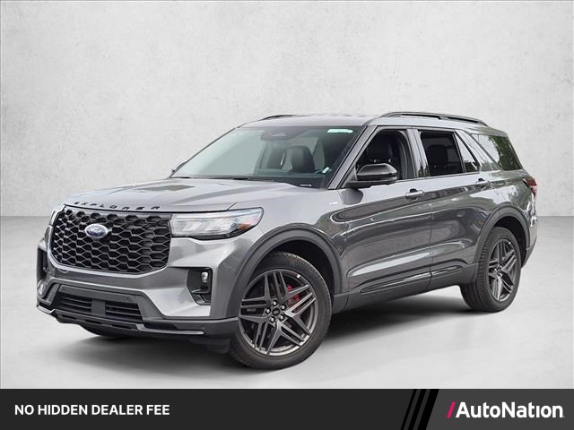 Carbonized Gray Metallic 2025 Ford Explorer SUV / Crossover All-Wheel Drive Automatic