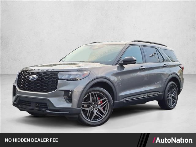 Carbonized Gray Metallic 2025 Ford Explorer SUV / Crossover All-Wheel Drive Automatic