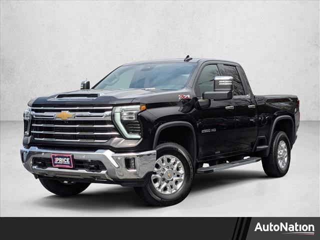 Black 2024 Chevrolet Silverado 2500HD LTZ Double Cab 4WD Pickup Truck Four-Wheel Drive Automatic