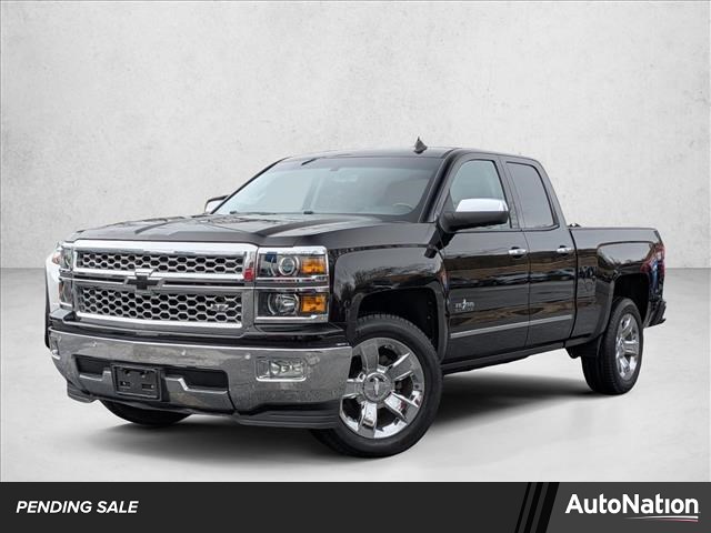 Black 2014 Chevrolet Silverado 1500 LTZ Double Cab RWD Pickup Truck 4X2 6-Speed Automatic